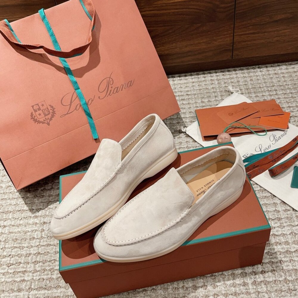 Loafers Classic Cream-Colored Flat Loafers - Picture 6 of 9